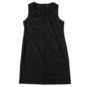 Nicole By Nicole Miller Black Above Knee Length Sleeveless Shift Dress Women's 8